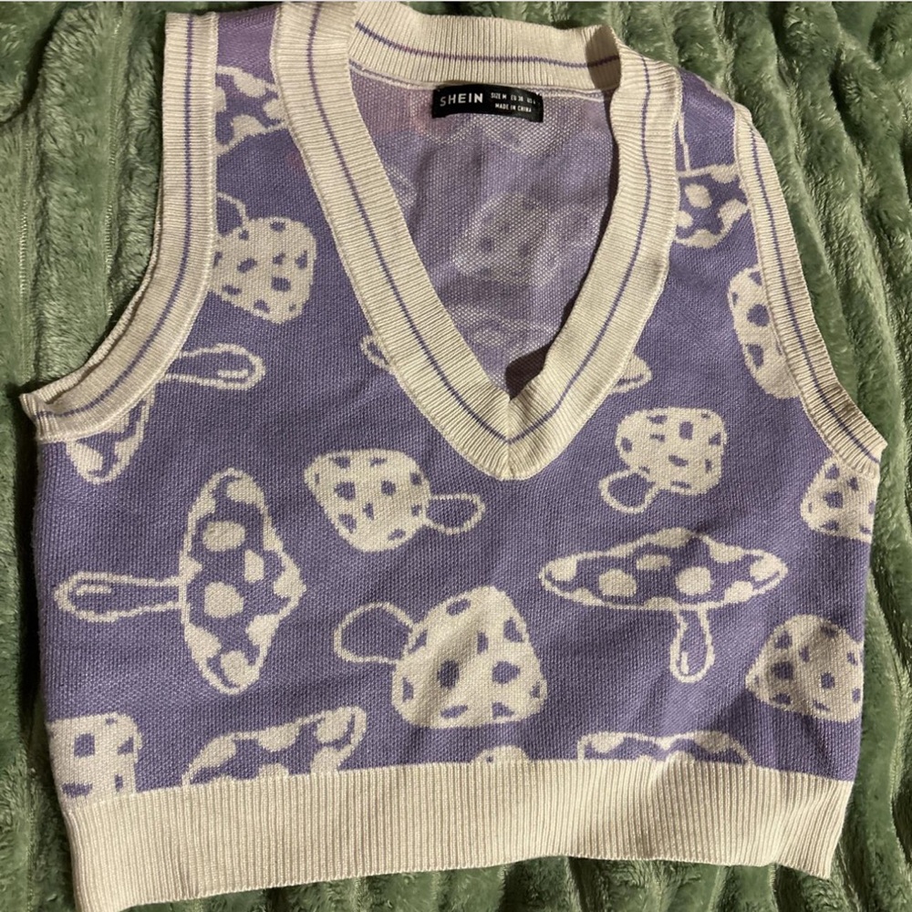 Purple sweater vest